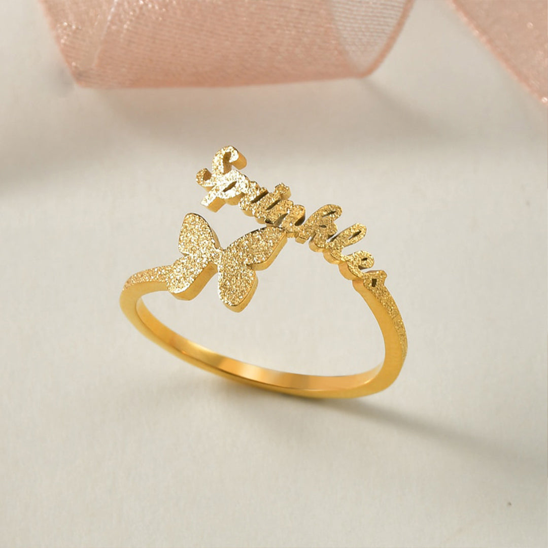 Bague avec nom personnalisé