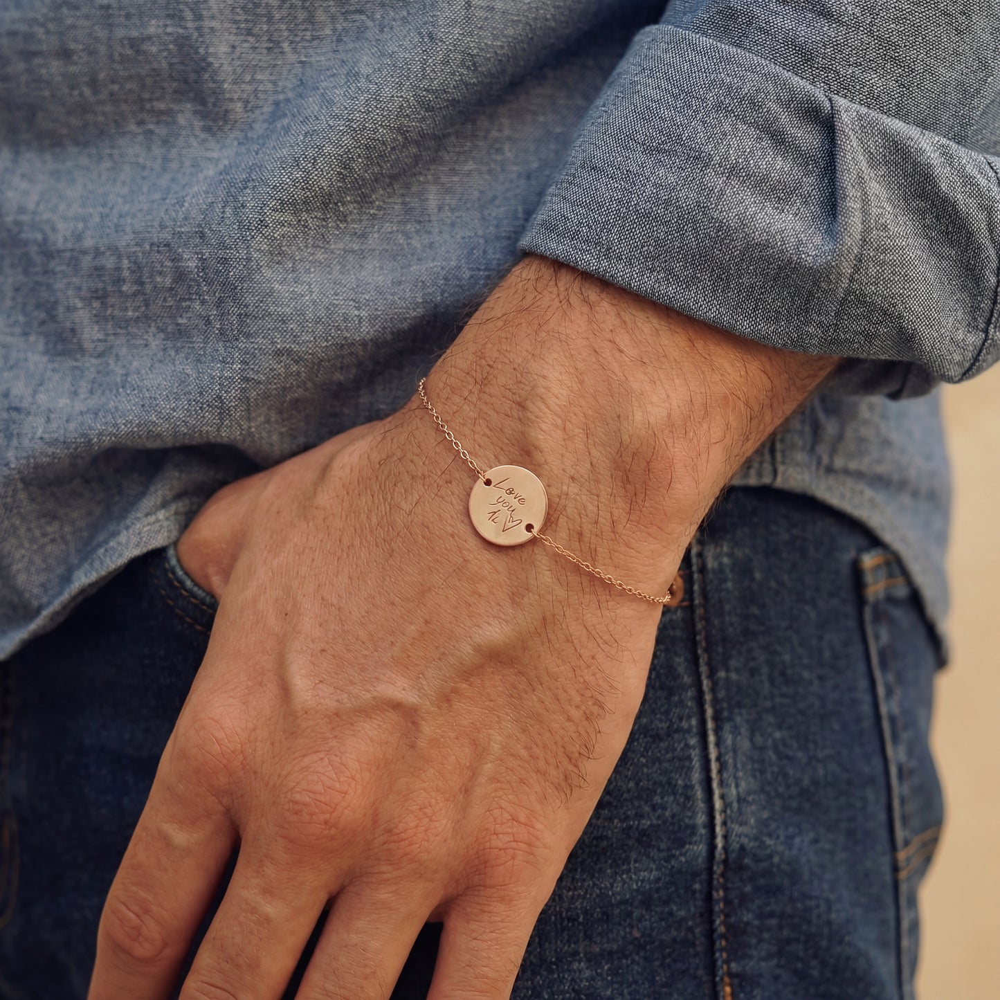 Bracelet personnalisé avec ton propre écriture/dessin