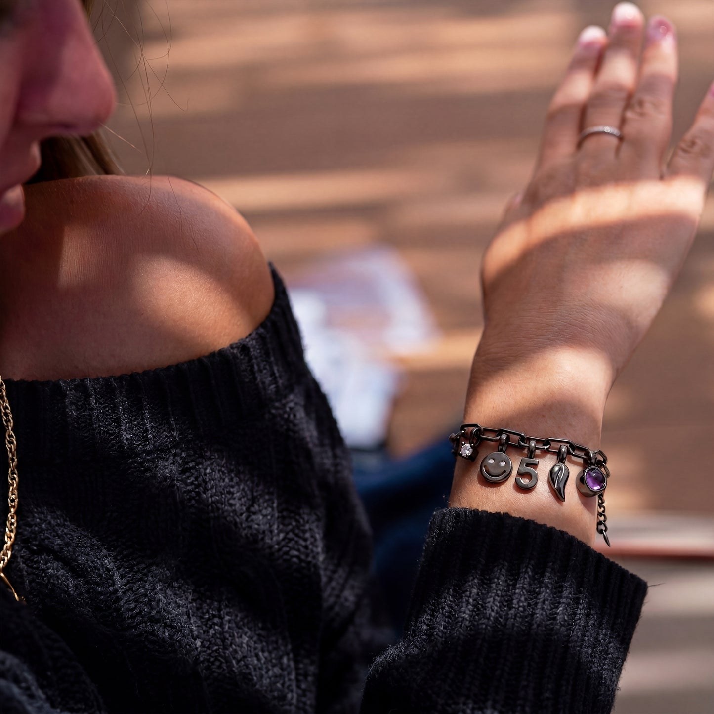 Bracelet Personnalisé avec Charms - Paperclip