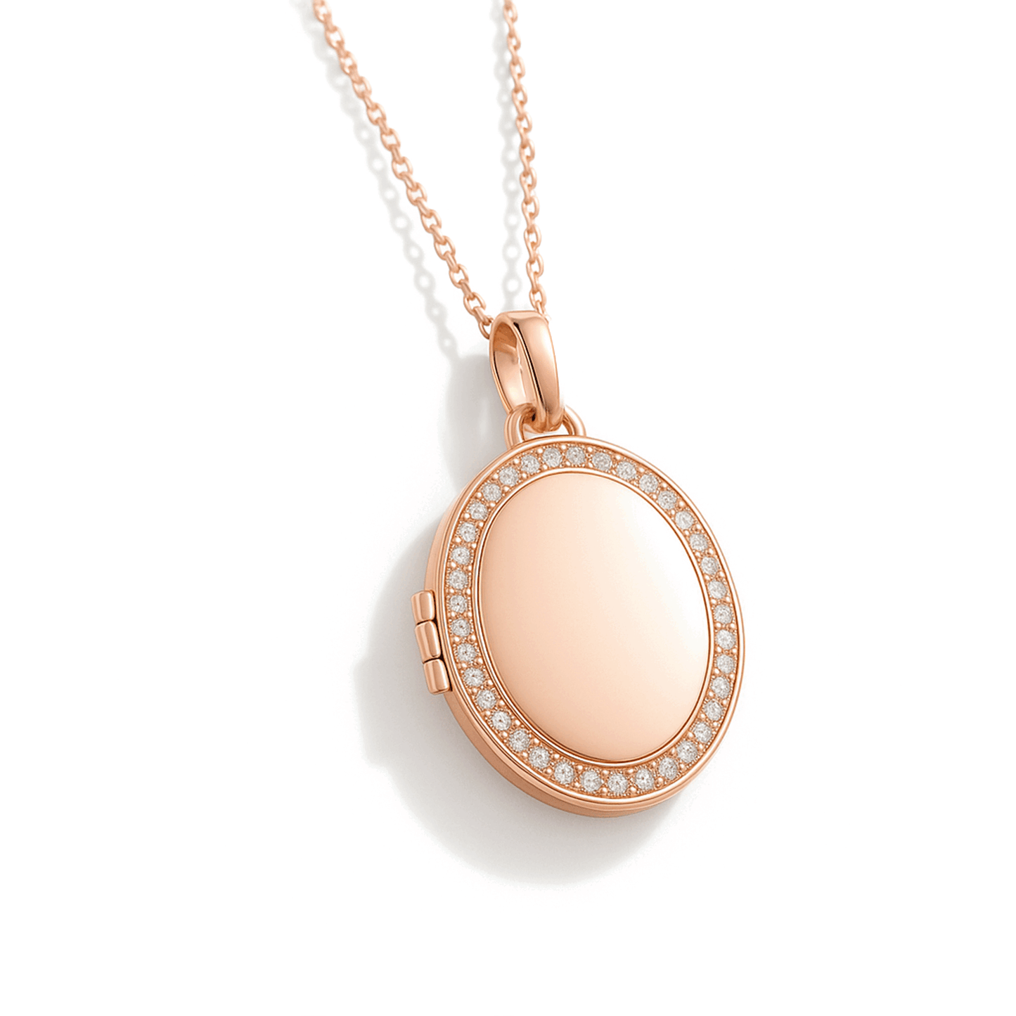 Collier médaillon avec photo - Ovale