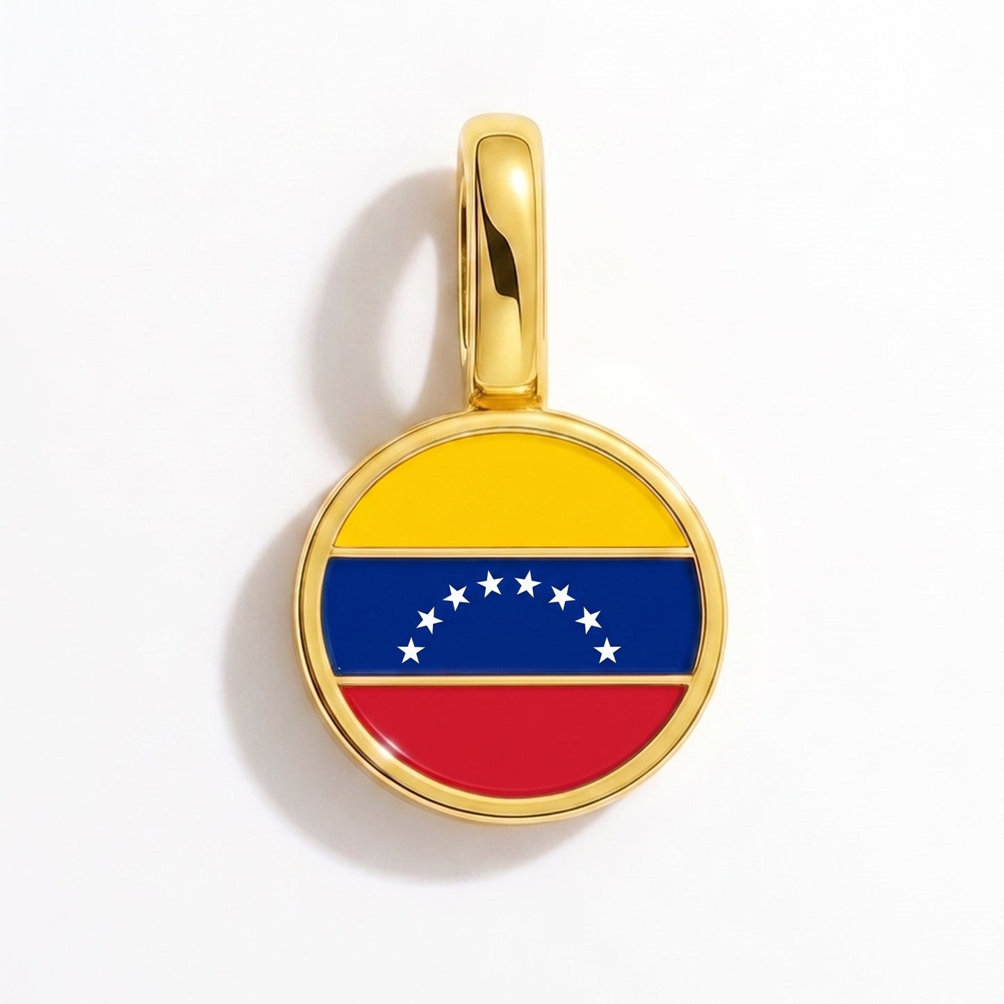 Charm drapeau Venezuela – rectangulaire or