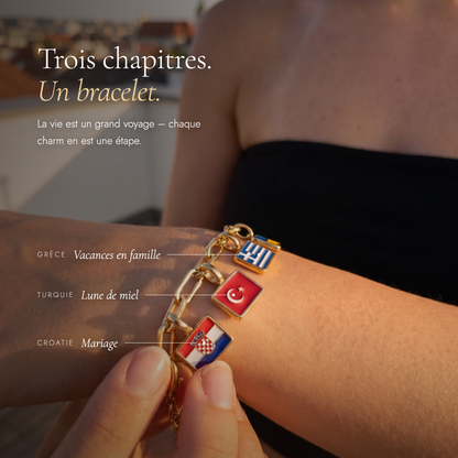 Bracelet à Charms Pays – Drei Kapitel