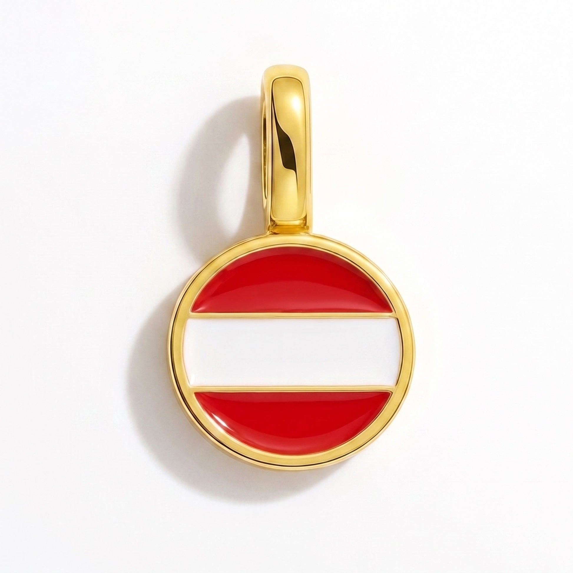 Charm drapeau Autriche – rectangulaire or
