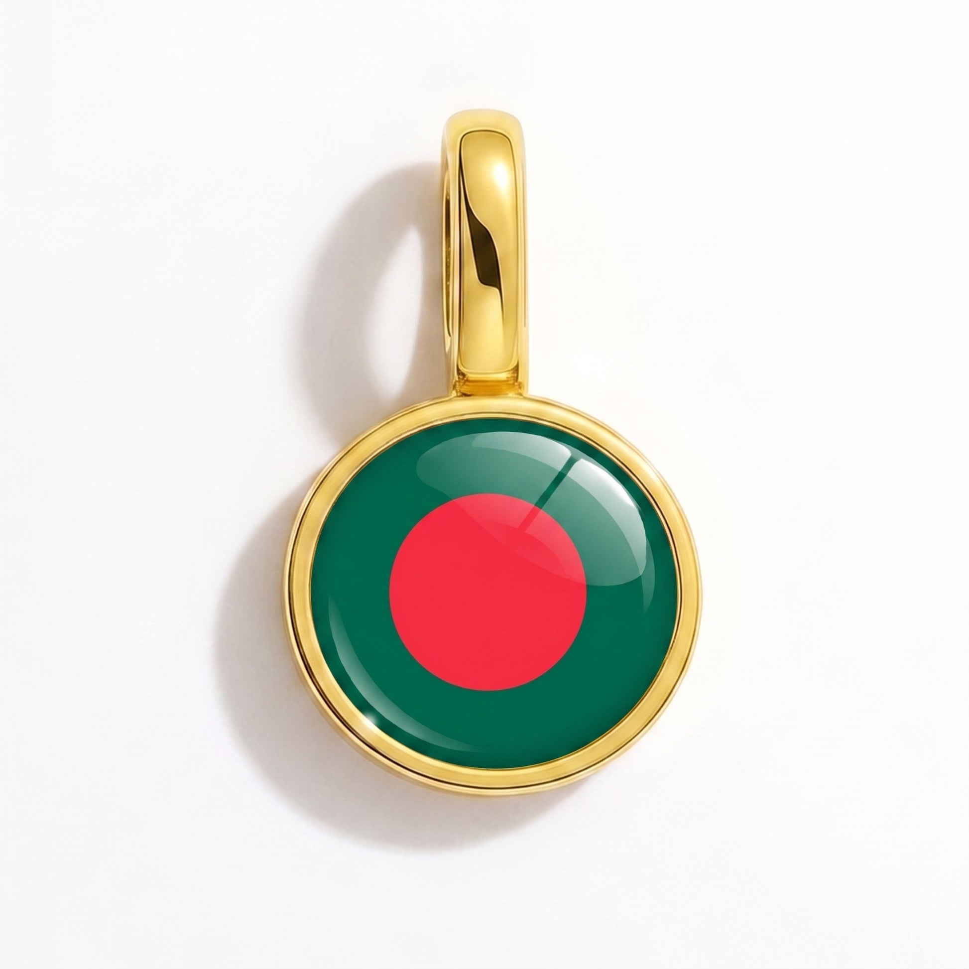 Charm drapeau Bangladesh – rond or