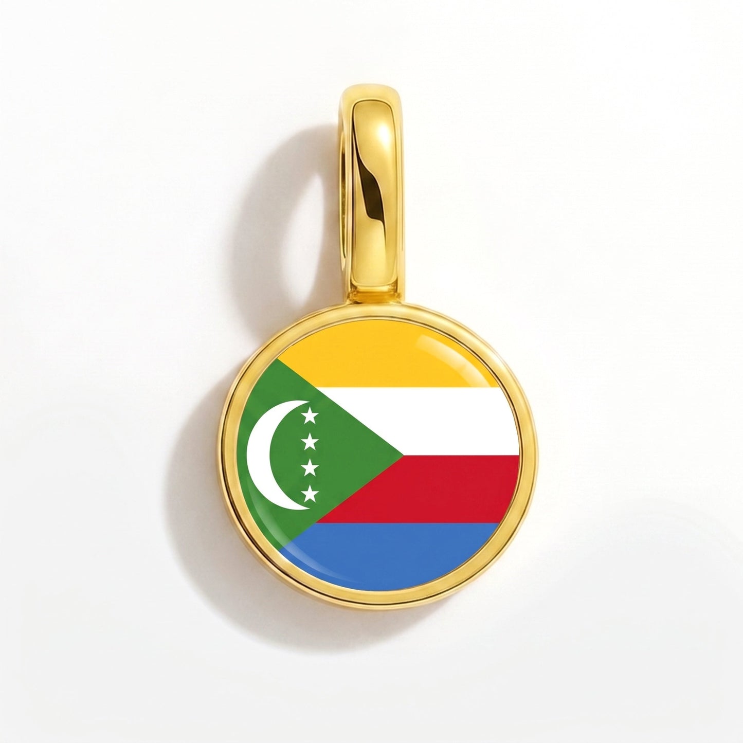 Charm drapeau Comores – rectangulaire or