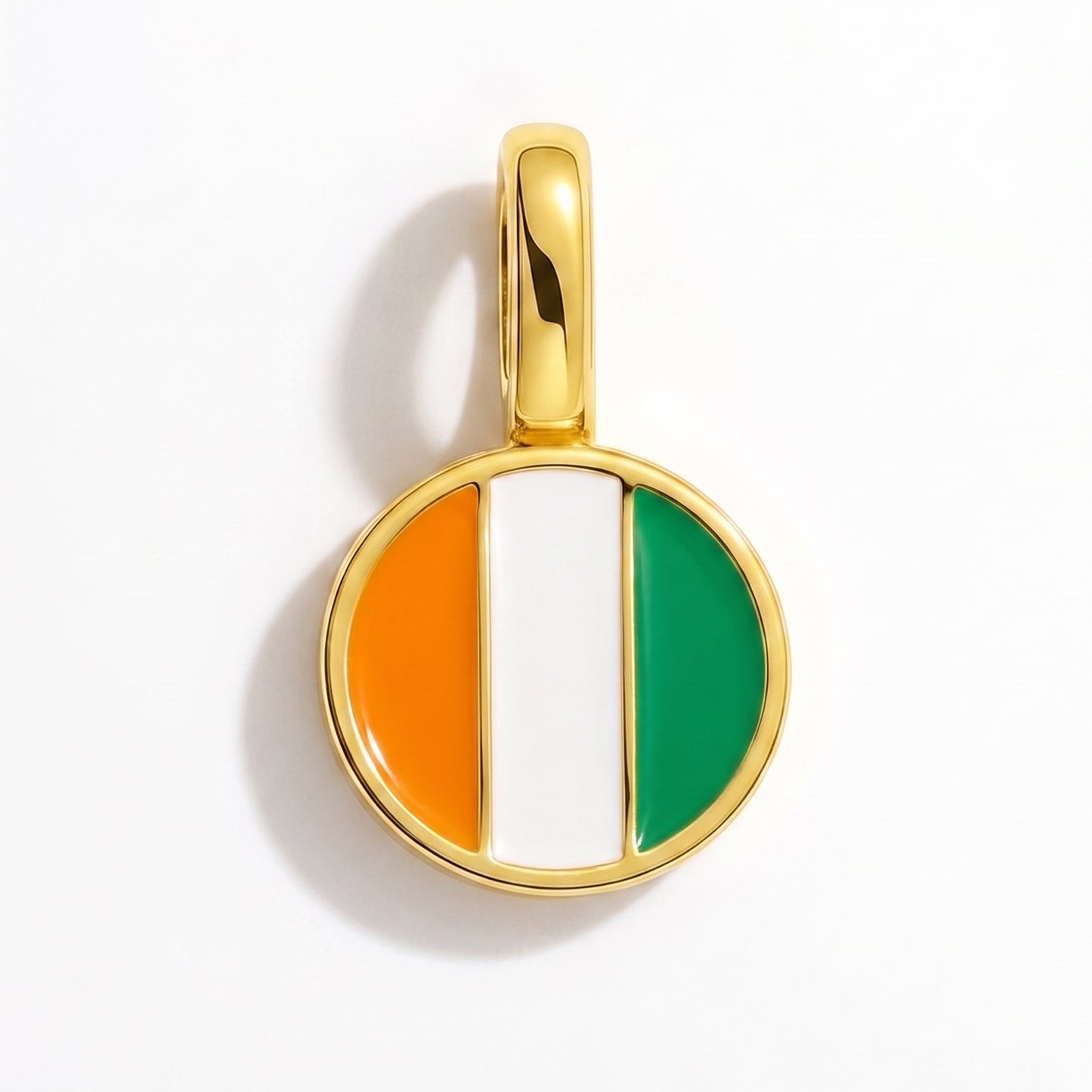 Charm drapeau Côte d'Ivoire – rond or
