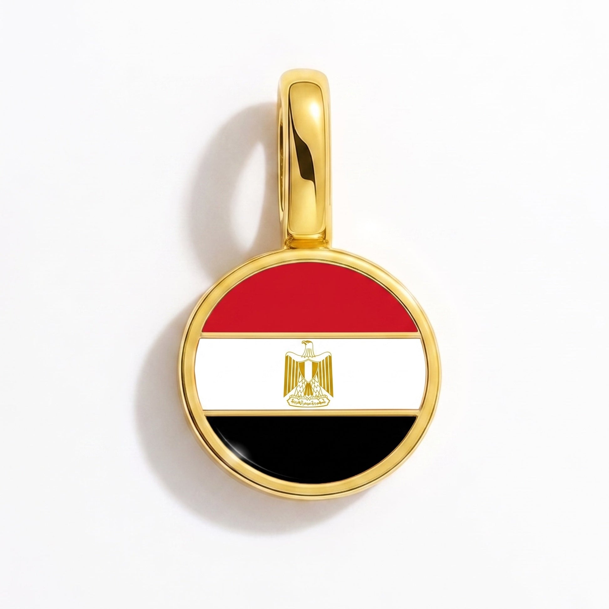 Charm drapeau Égypte – rectangulaire or