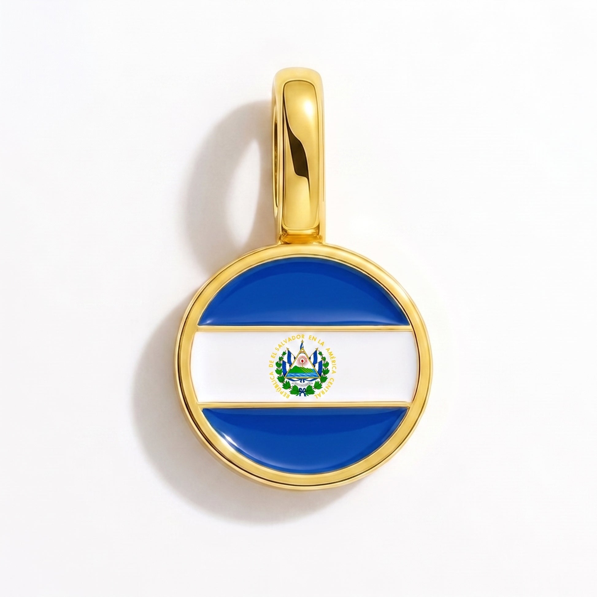 Charm drapeau Salvador – rond or