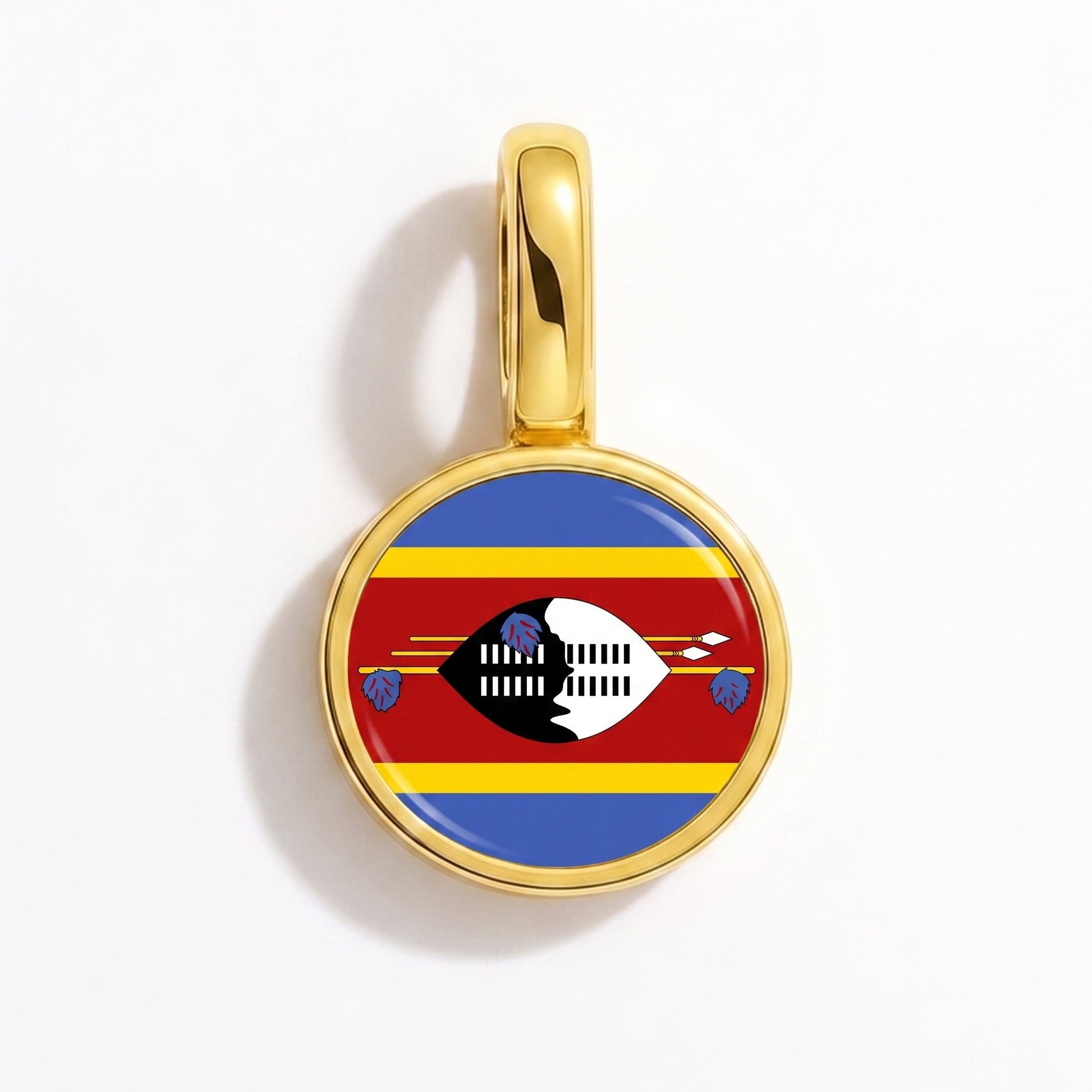 Charm drapeau Eswatini – rectangulaire or