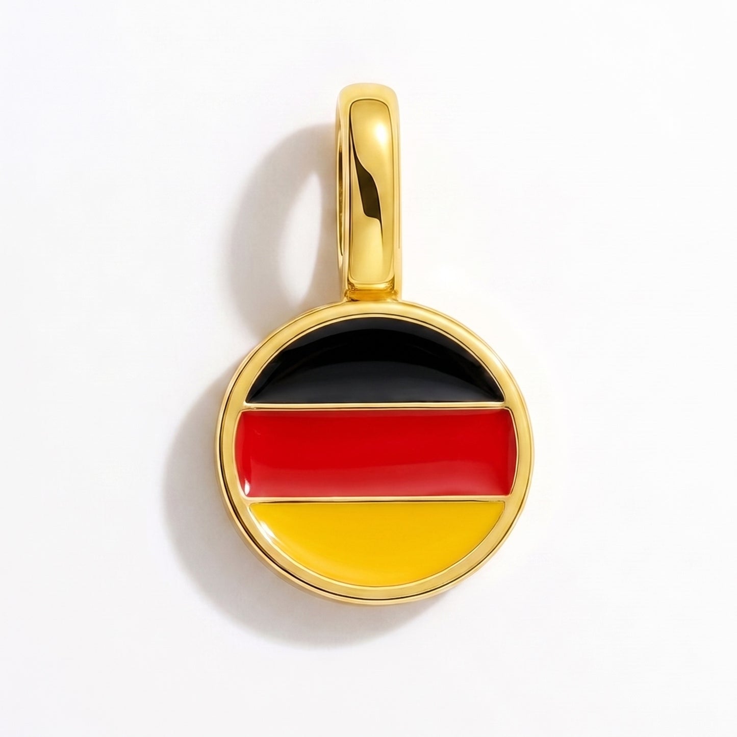 Charm drapeau Allemagne – rond or