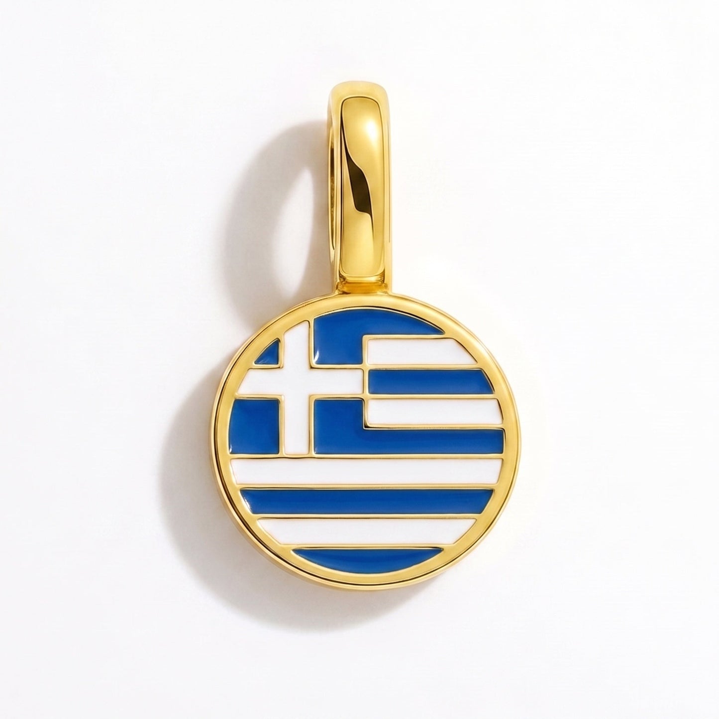 Charm drapeau Grèce – rectangulaire or