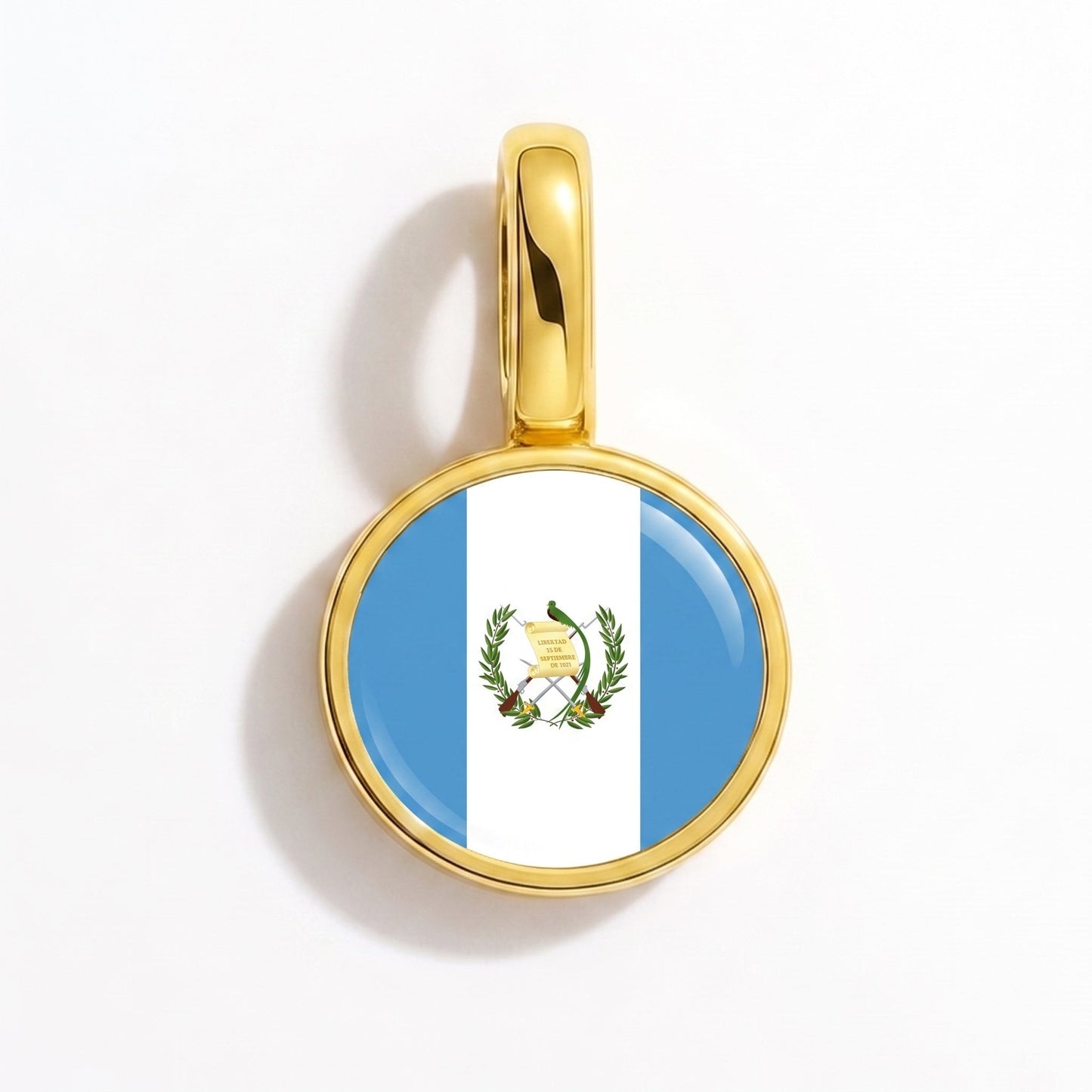 Charm drapeau Guatemala – rectangulaire or
