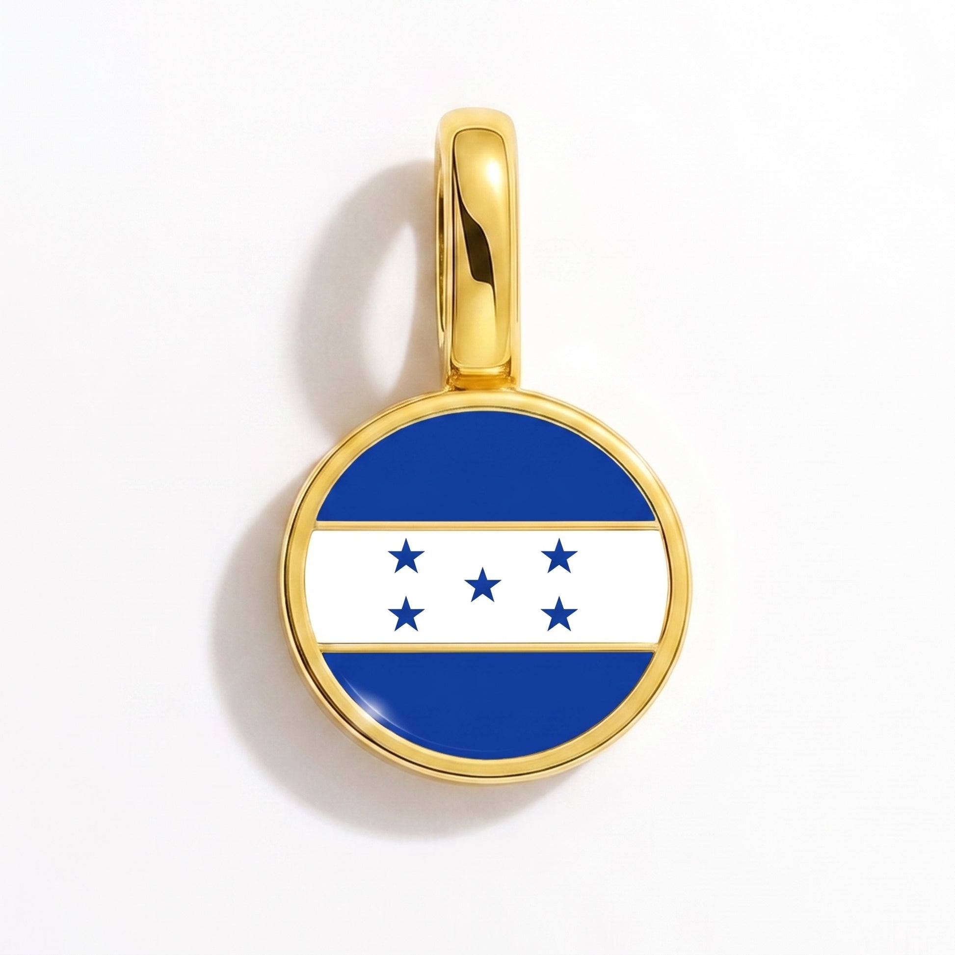 Charm drapeau Honduras – rond or