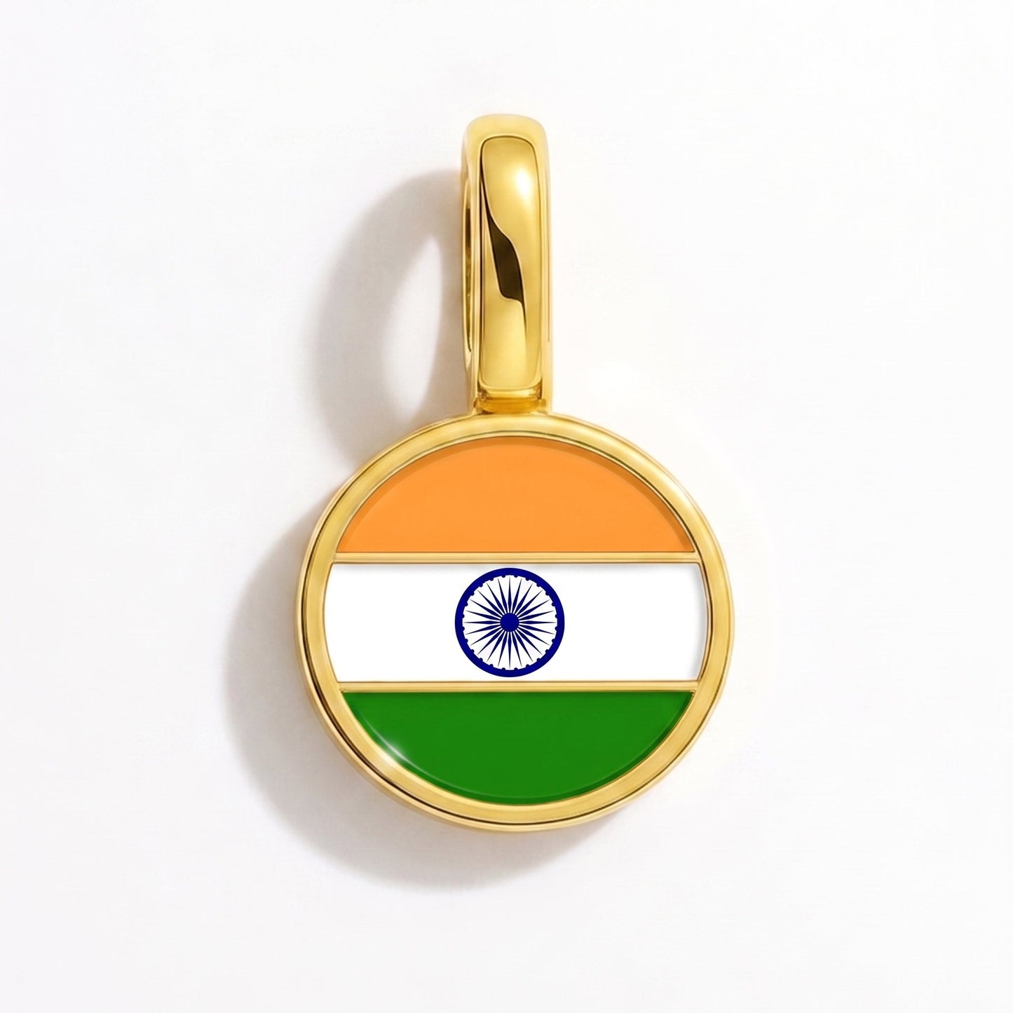 Charm drapeau Inde – rectangulaire or