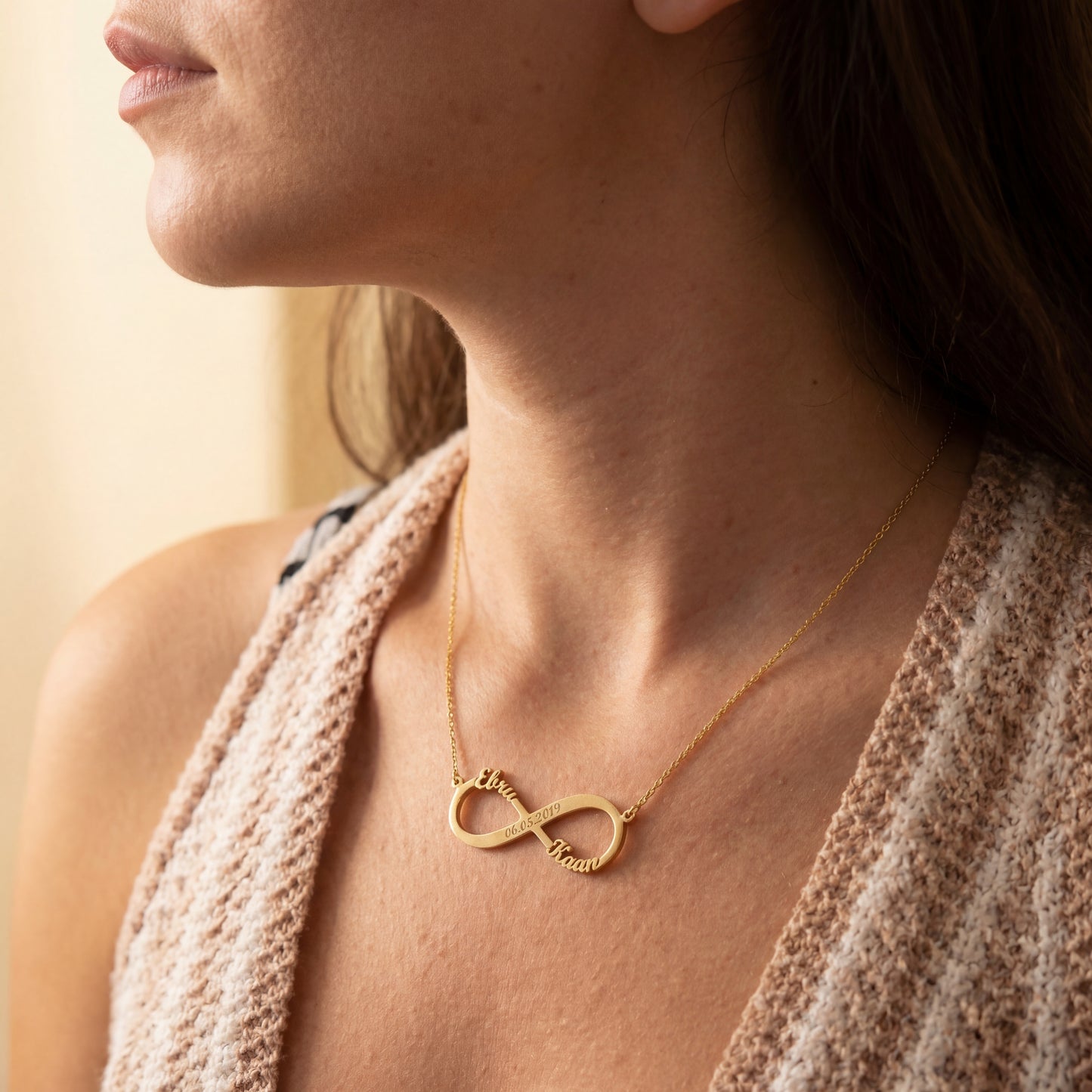 Collier Amour Infini avec Gravure