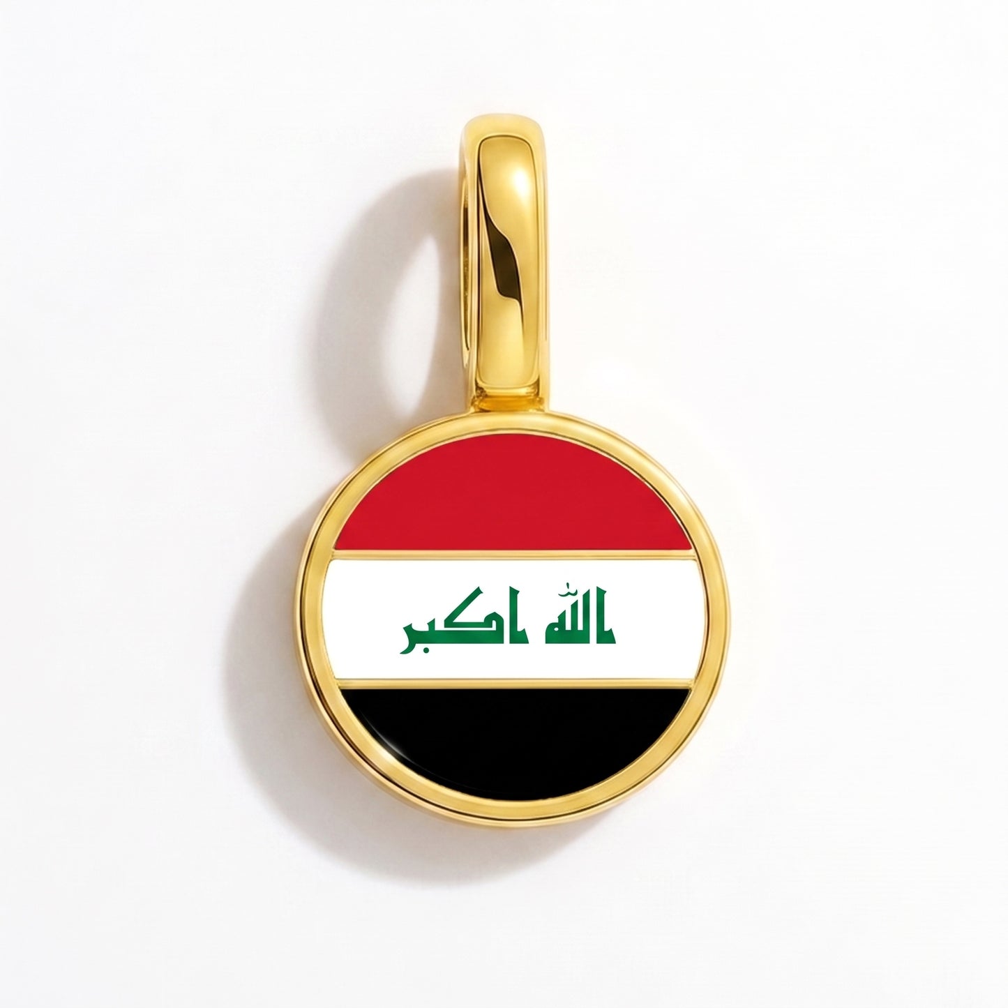 Charm drapeau Irak – rond or
