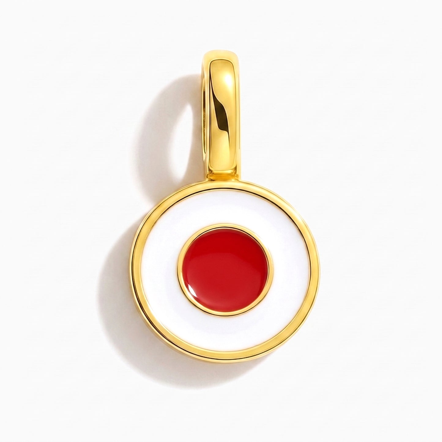 Charm drapeau Japon – rond or