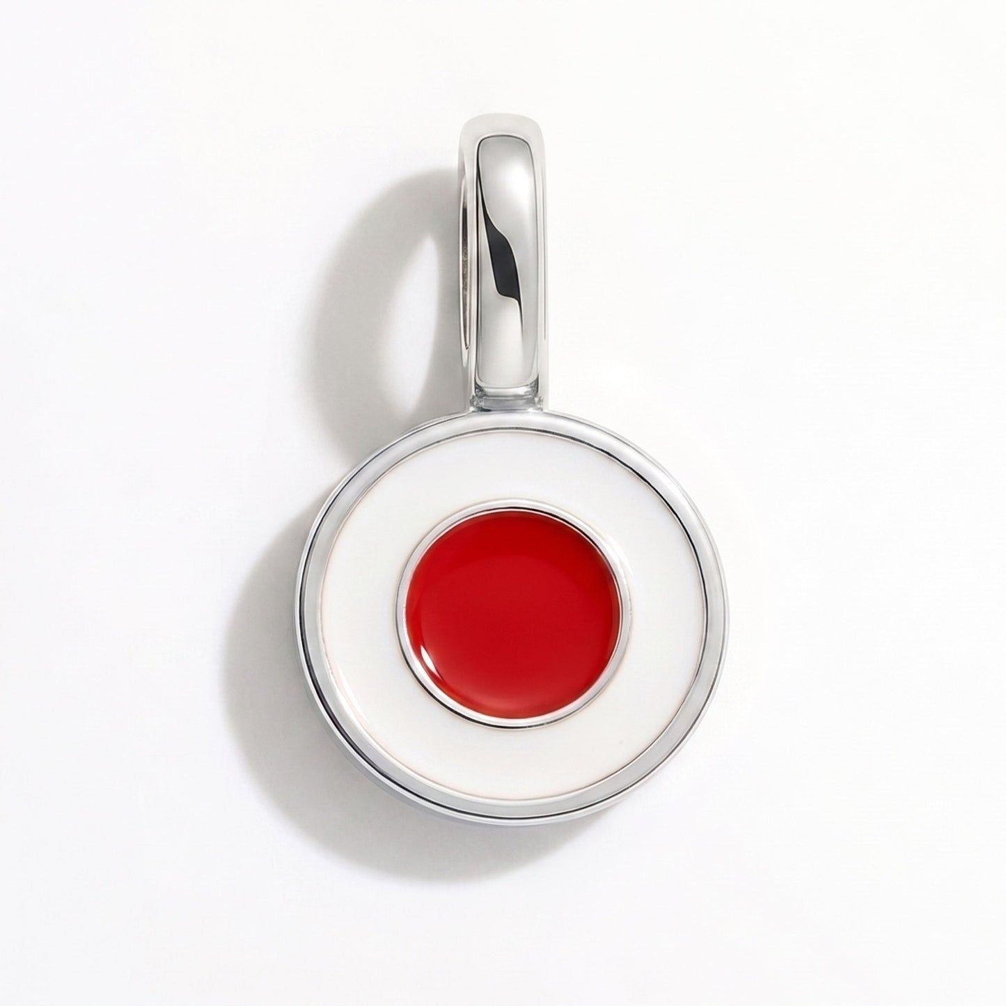Charm drapeau Japon – rectangulaire argent