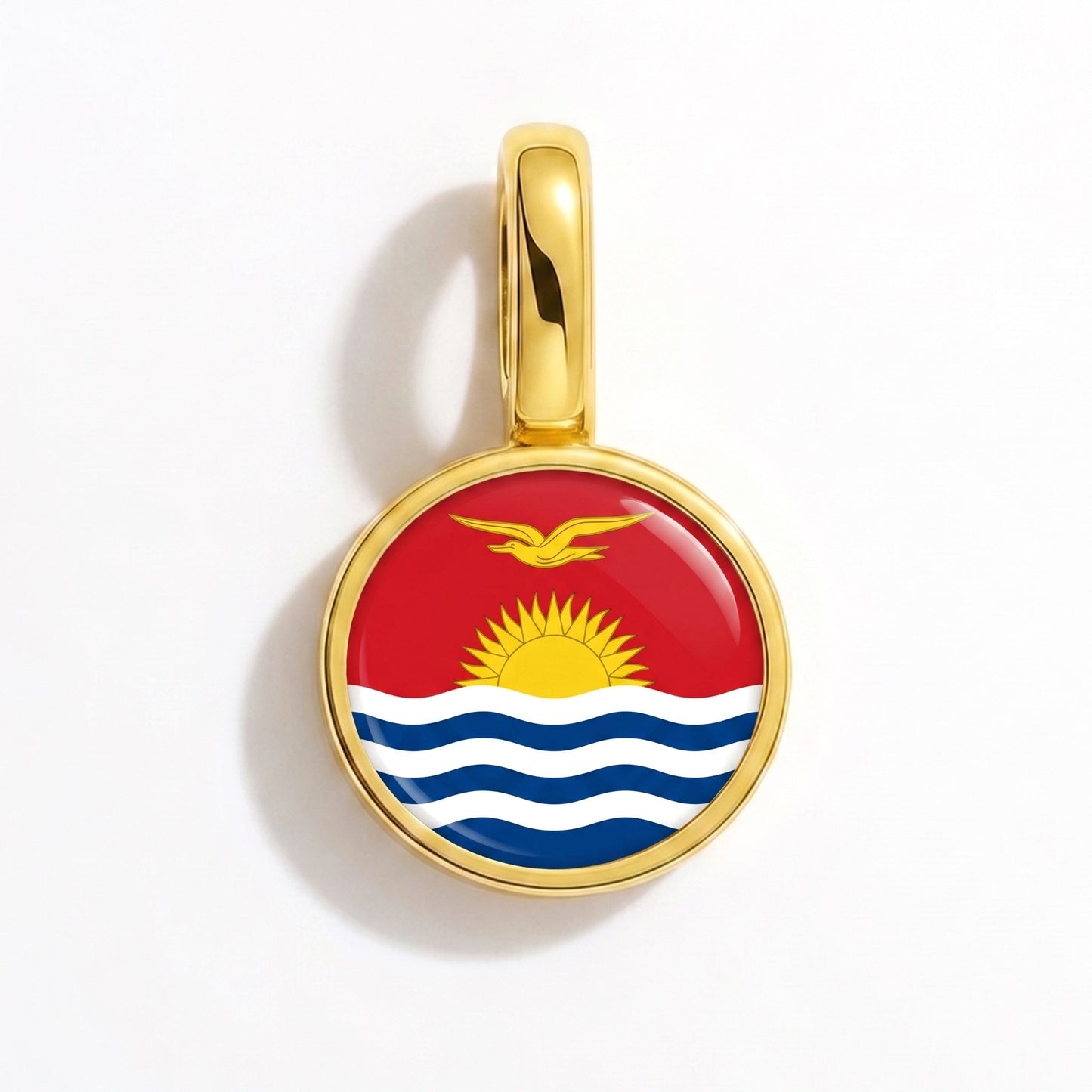 Charm drapeau Kiribati – rectangulaire or