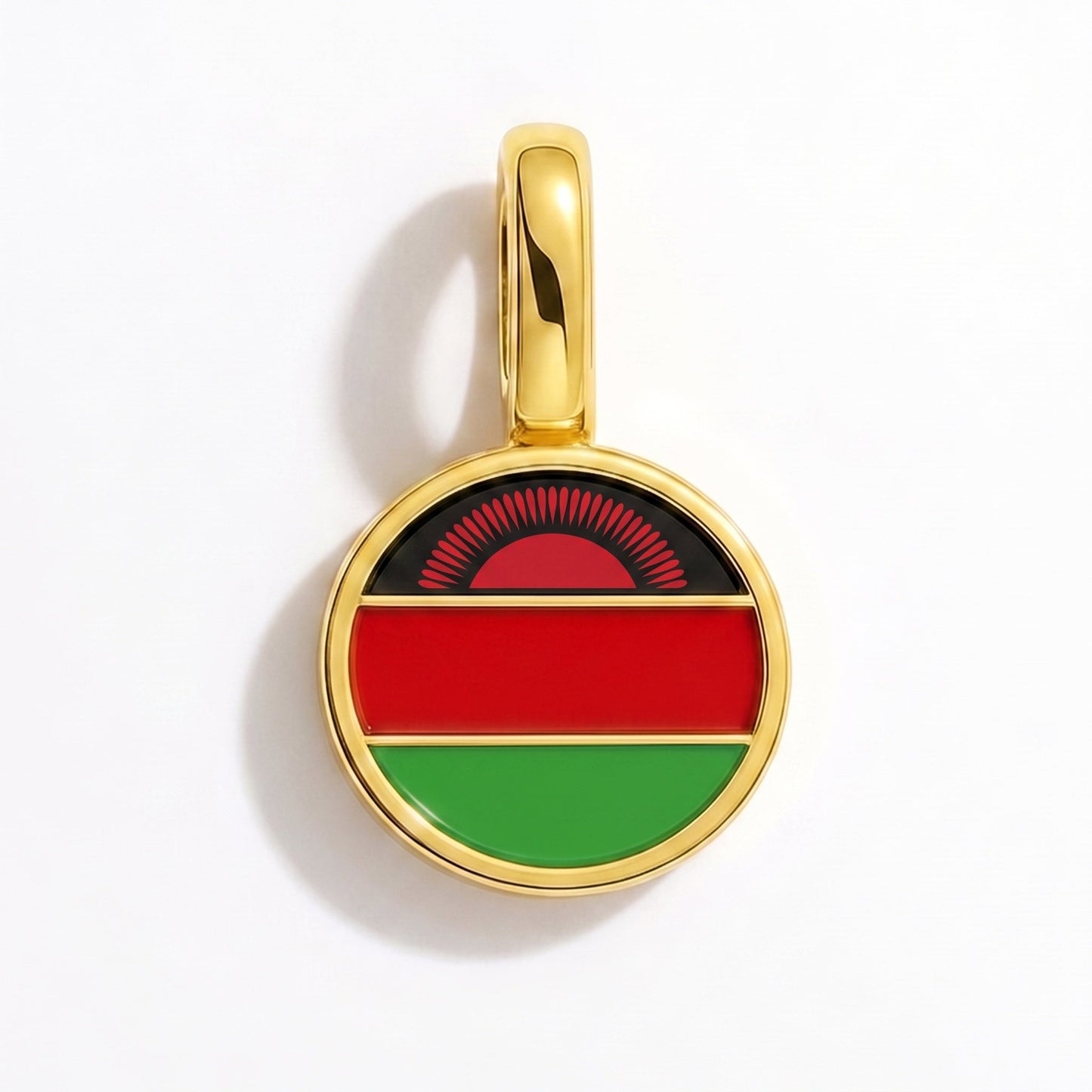 Charm drapeau Malawi – rectangulaire or