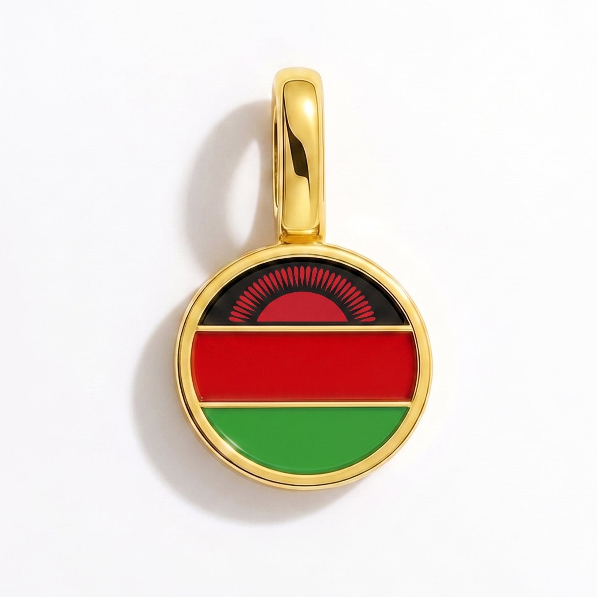 Charm drapeau Malawi – rectangulaire or