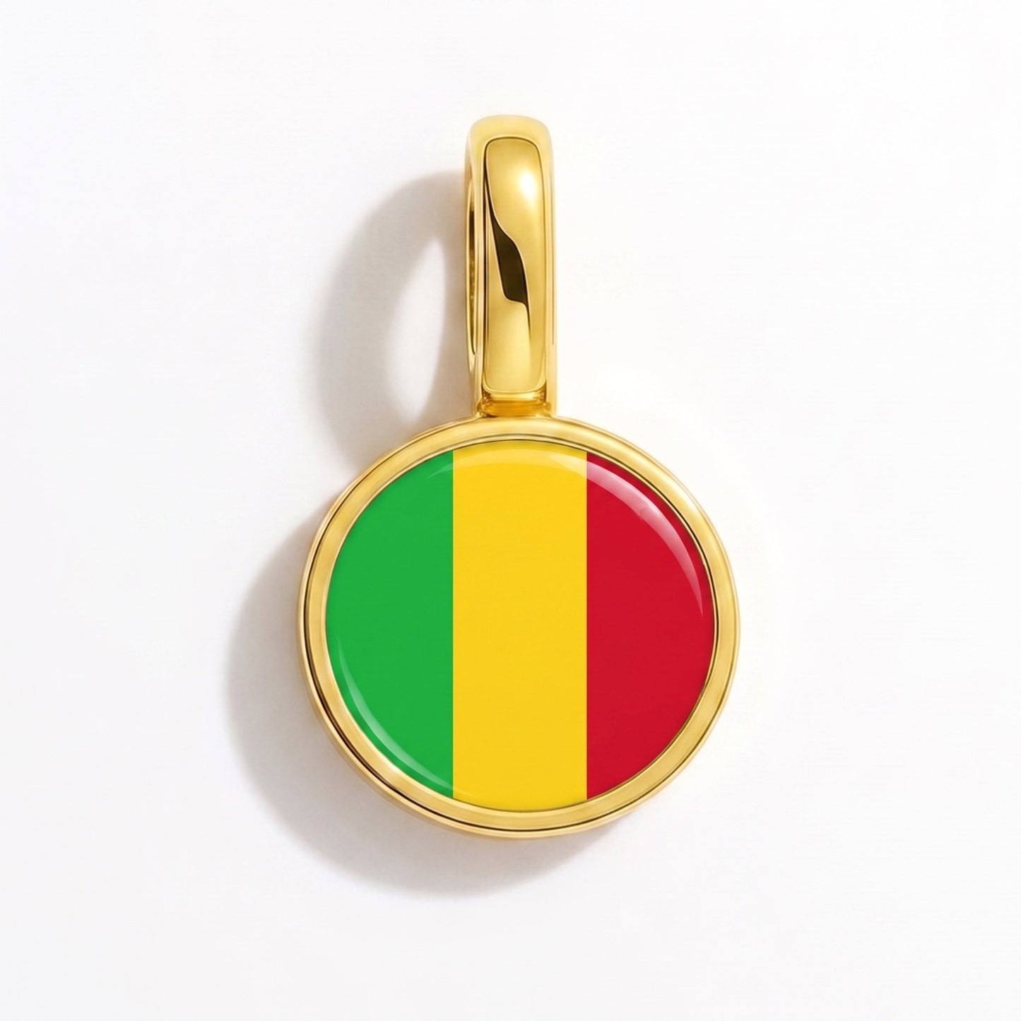 Charm drapeau Mali – rectangulaire or