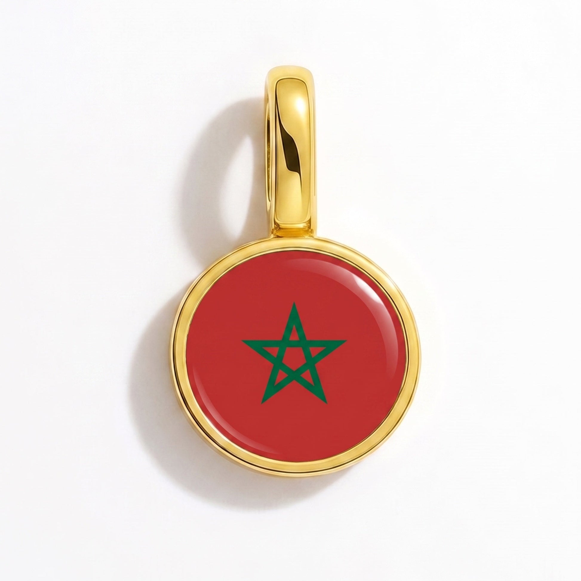 Charm drapeau Maroc – rectangulaire or
