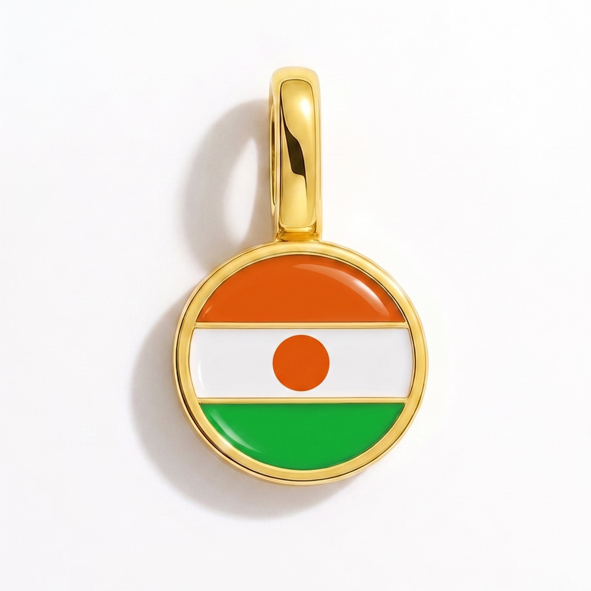 Charm drapeau Niger – rond or