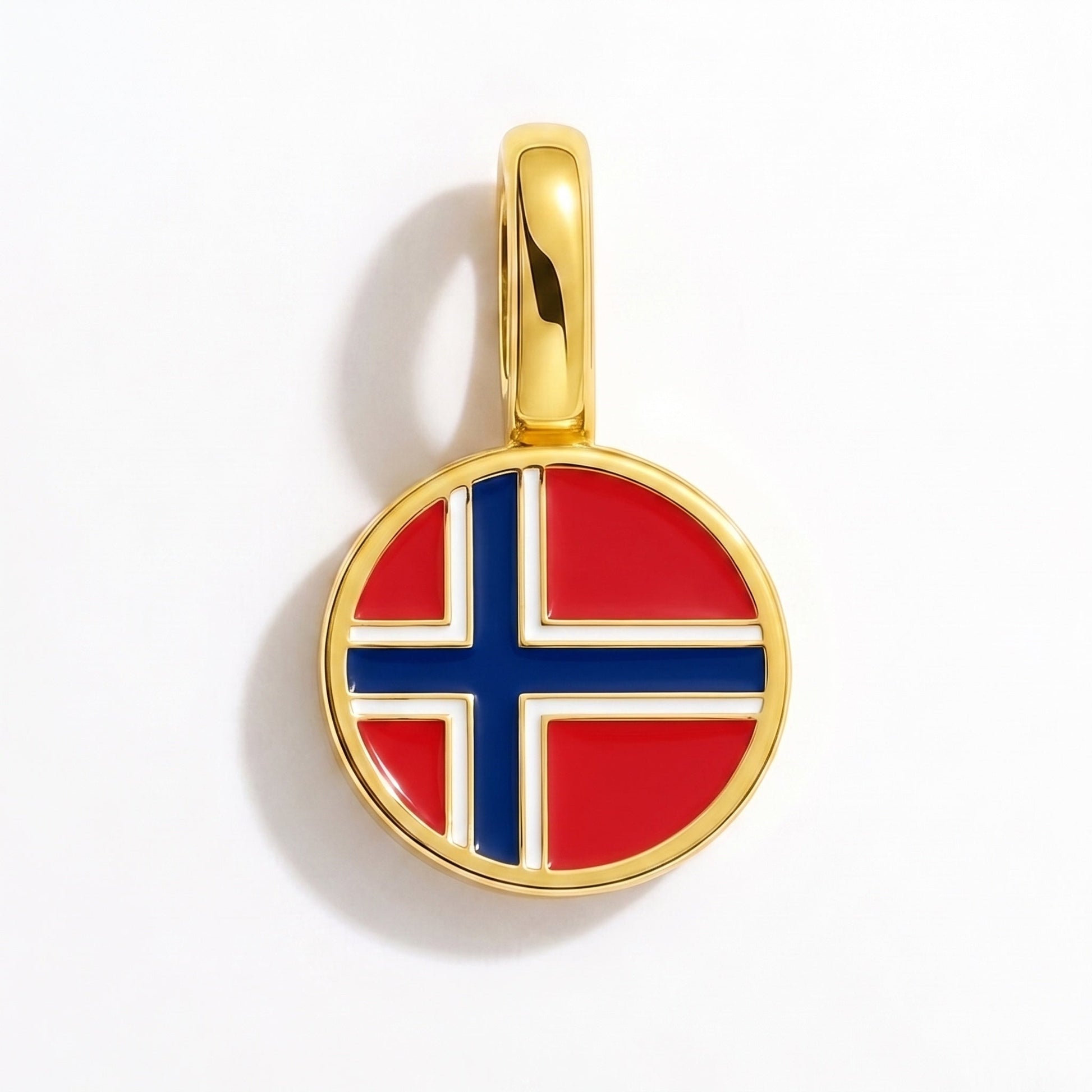 Charm drapeau Norvège – rectangulaire or