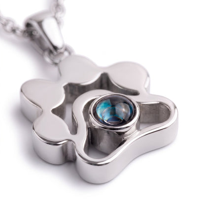 Collier photo personnalisé - Patte de chien