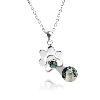 Collier photo personnalisé - Patte de chien