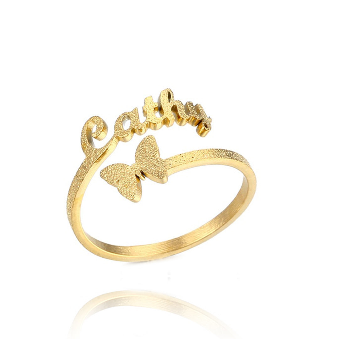 Bague avec nom personnalisé