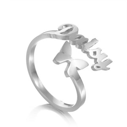 Bague avec nom personnalisé