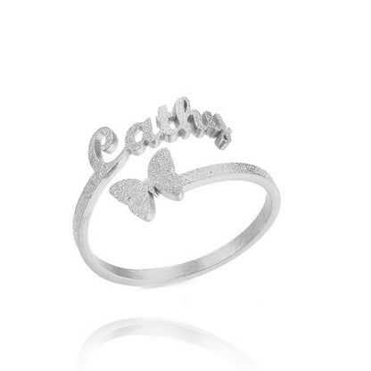 Bague avec nom personnalisé