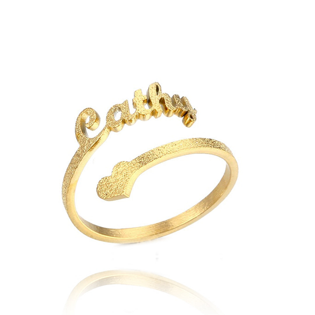 Bague avec nom personnalisé