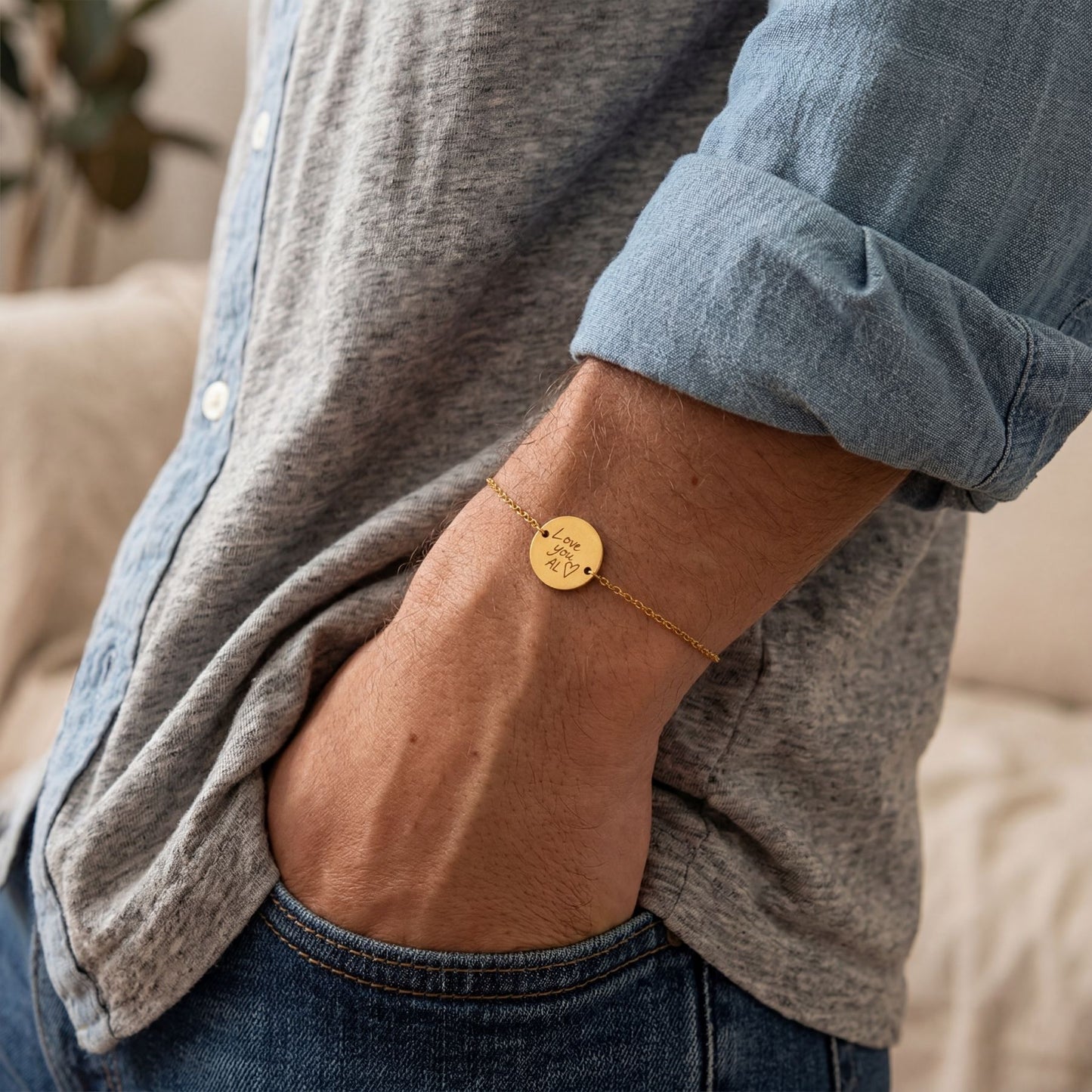 Bracelet personnalisé avec ton propre écriture/dessin