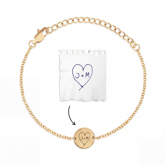 Bracelet personnalisé avec ton propre écriture/dessin