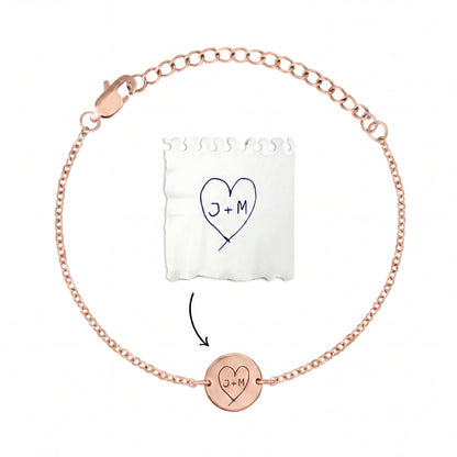 Bracelet personnalisé avec ton propre écriture/dessin