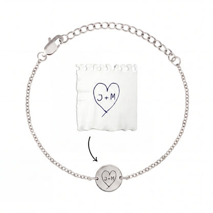 Bracelet personnalisé avec ton propre écriture/dessin