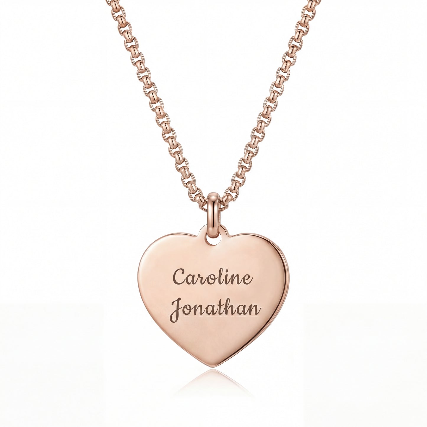 Collier cœur avec gravure personnalisée