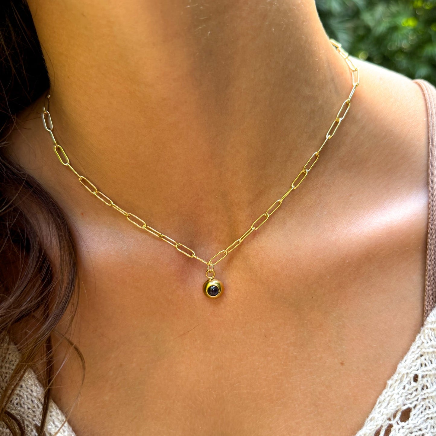 Collier photo personnalisé avec ta propre photo - Chaîne à maillons