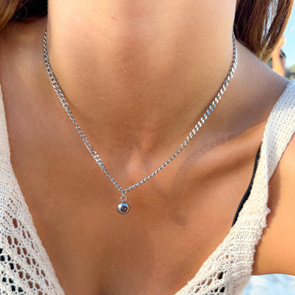 Collier photo personnalisé avec ta propre photo - Chaîne cubaine