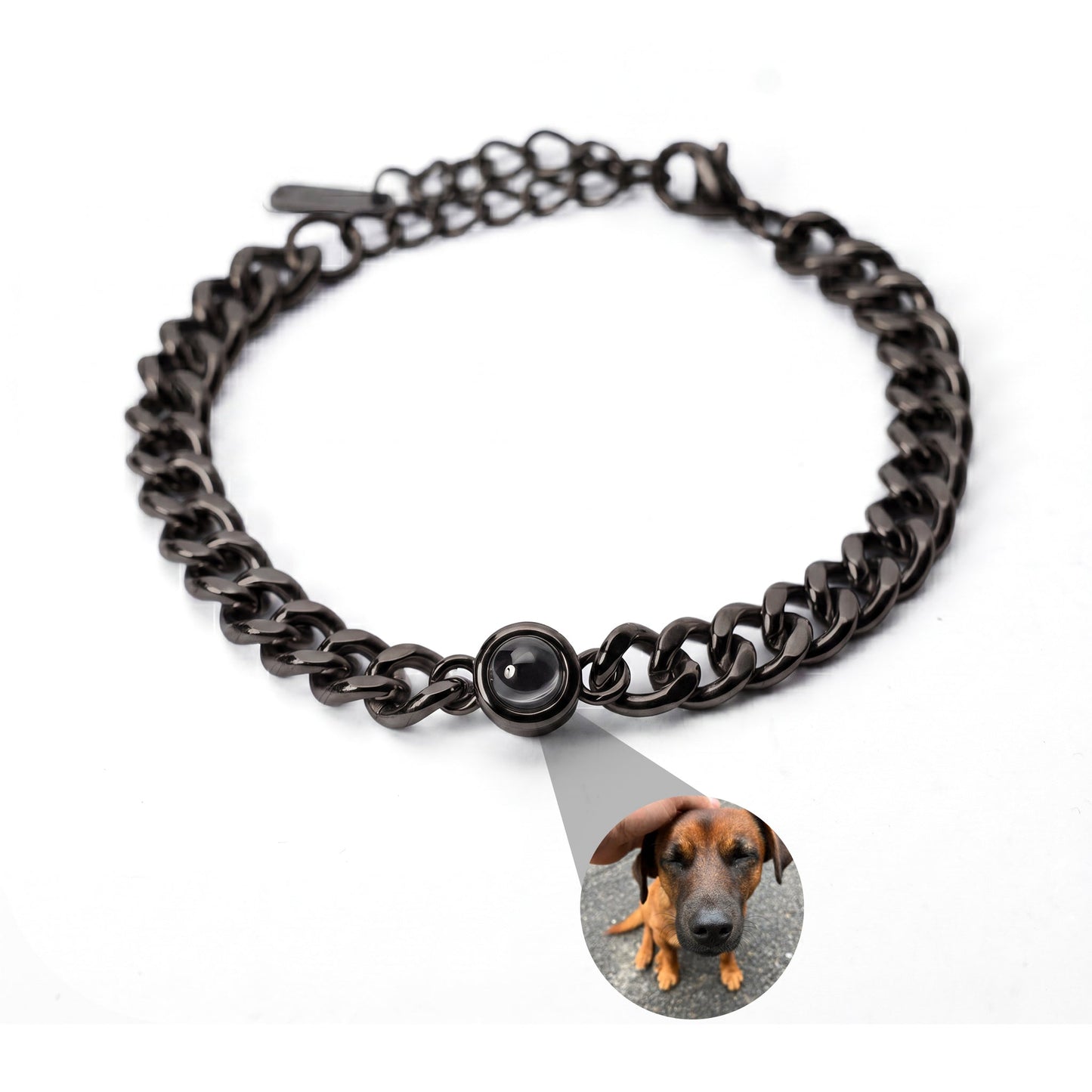 Bracelet photo personnalisé avec ta photo - Chaîne cubaine