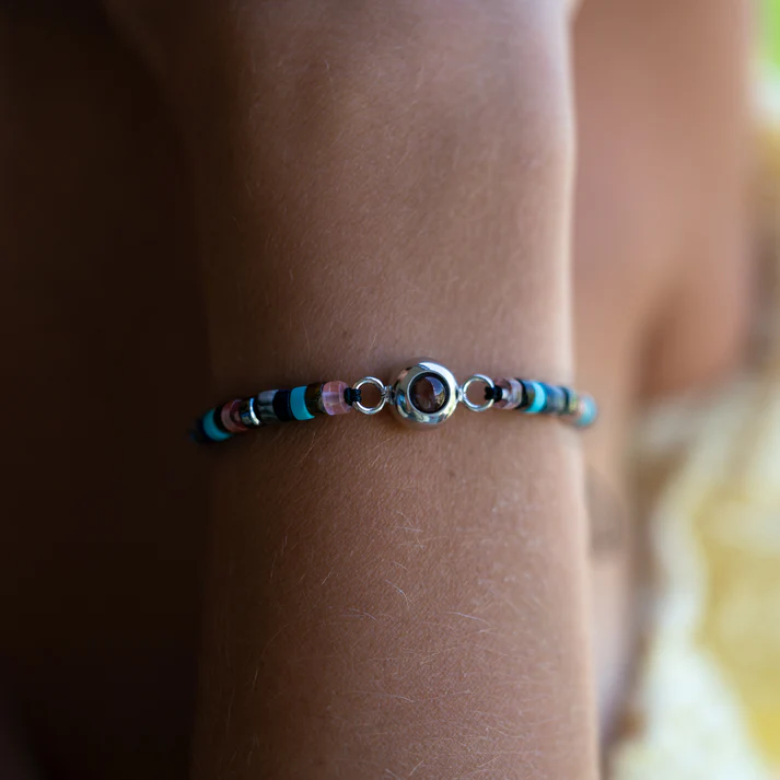 Bracelet photo personnalisé avec ta photo - Pierre Précieuse Heishi