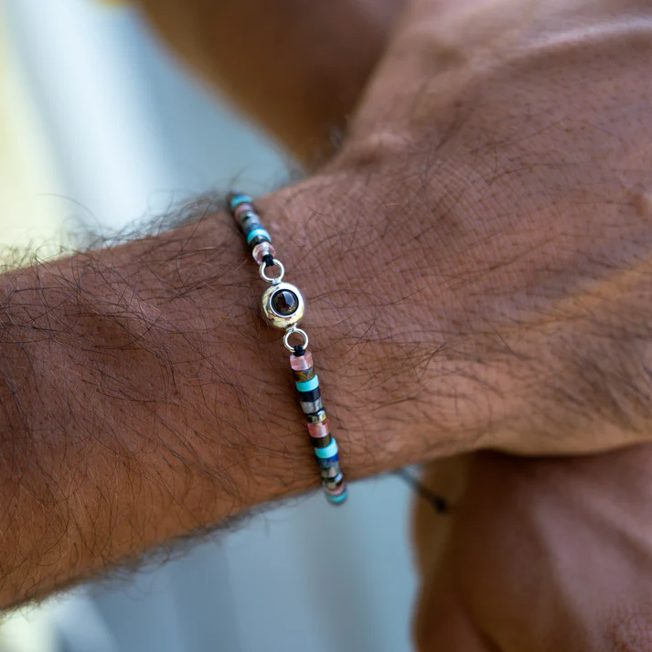 Bracelet photo personnalisé avec ta photo - Pierre Précieuse Heishi