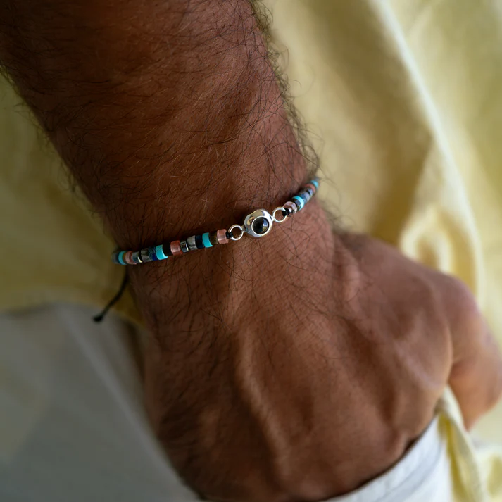 Bracelet photo personnalisé avec ta photo - Pierre Précieuse Heishi