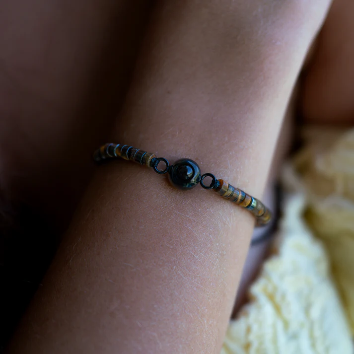 Bracelet photo personnalisé avec ta photo - Pierre Précieuse Heishi