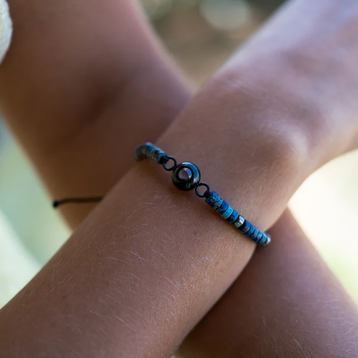 Bracelet photo personnalisé avec ta photo - Pierre Précieuse Heishi