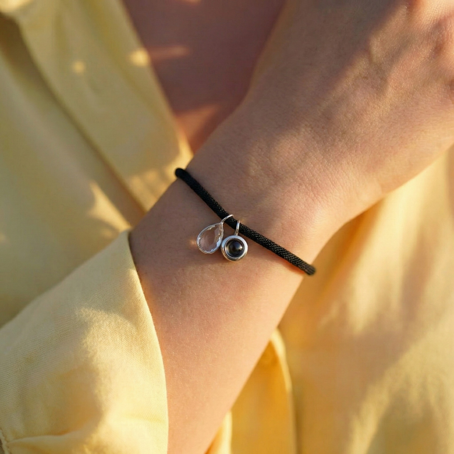 Bracelet photo personnalisé avec ta photo - Essence Pierre de naissance