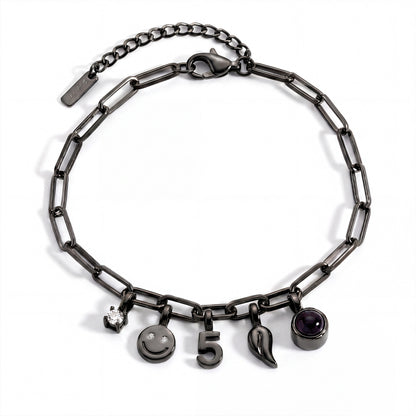Bracelet Personnalisé avec Charms - Paperclip